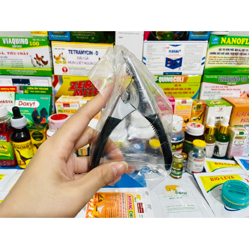 Kìm Inox Cắt Cựa  Gà Tre + Gà Nòi Cao Cấp Cho Gà Đá