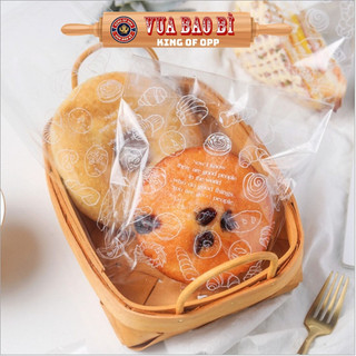 Túi đựng bánh kẹo họa tiết, dán miệng, loại 21 cmx15 cm - VUA BAO BÌ