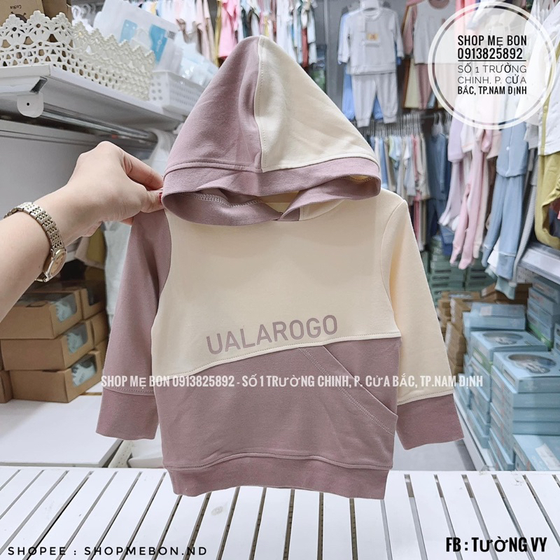 Áo nỉ Hoodie có mũ Ualarogo mềm ấm