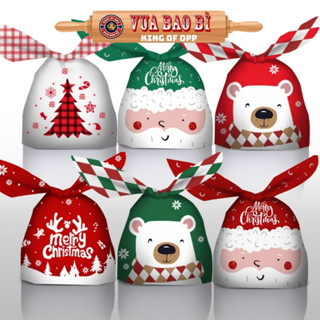  50 Túi đựng bánh kẹo tai thỏ có nhiều họa tiết cho giáng sinh noel - KING OF OPP 