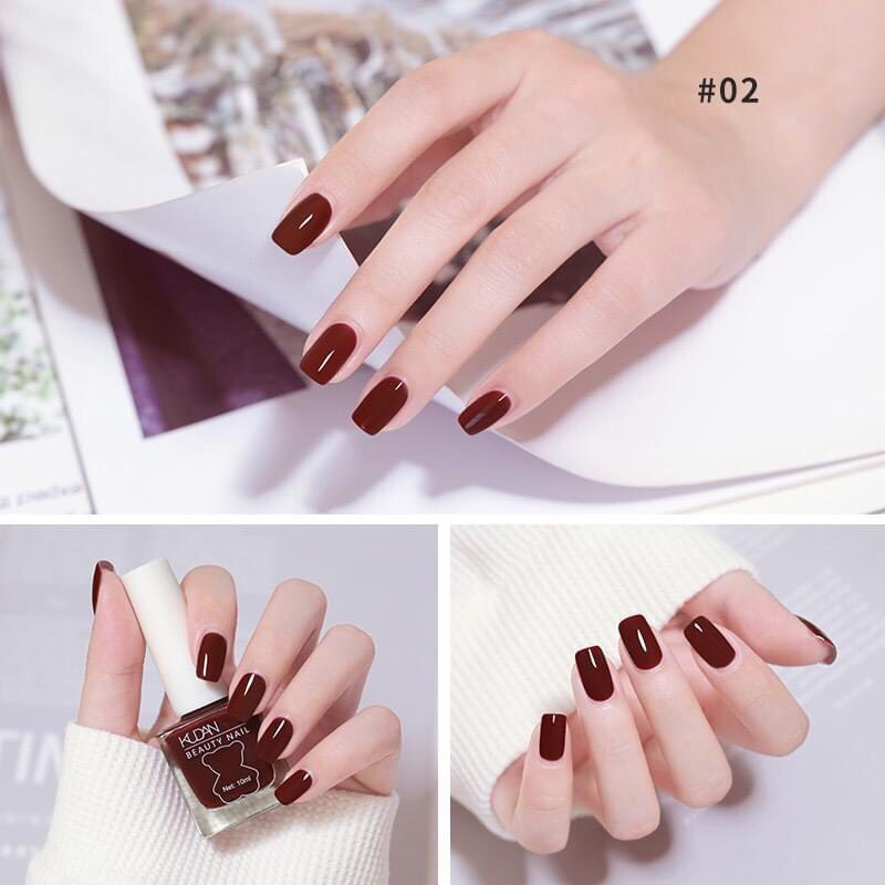 SƠN MÓNG TAY KUDAN BEAUTY NAIL 10ML - MÀU SƠN GEL LẠNH TỰ KHÔ