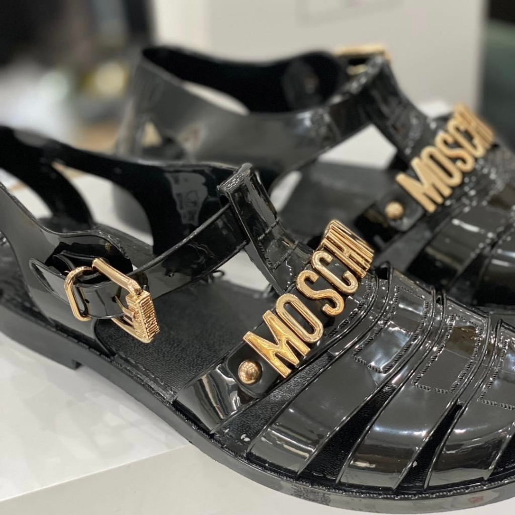 Dép Dọ Moschino nam Siêu Đẹp - Dép Rọ thời trang Phiên bản mới sang chảnh,Sandal nam mochino cao cấp