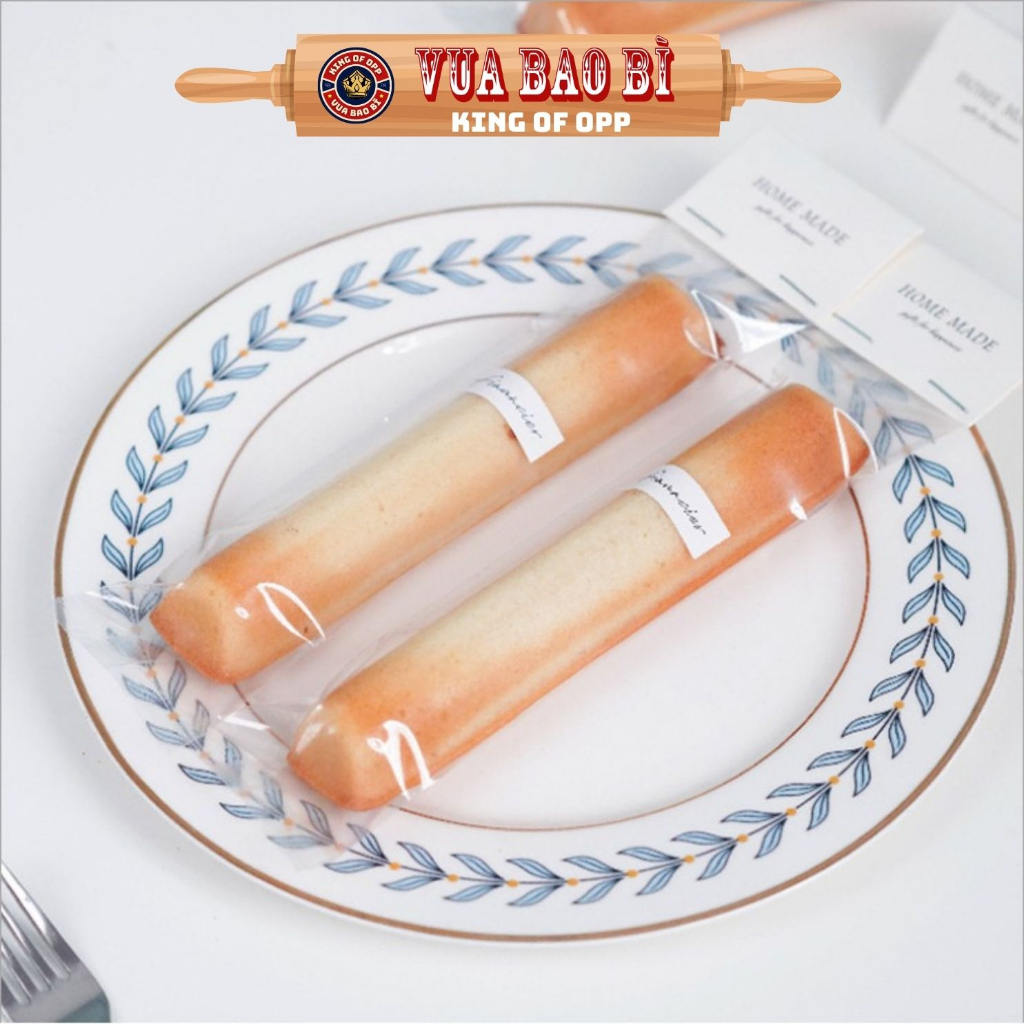 Túi bánh mì que, xì gà kích thước 4.5x22,vệ sinh,an toàn,50 túi/sp - VUA BAO BI
