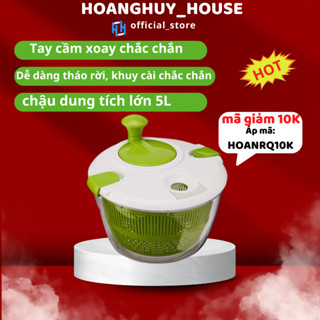 Rổ quay vắt nước trong gia đình, vắt khô ráo nước nhanh chóng, rổ quay rau và các loại củ quả giữ độ tươi cho sản phẩm