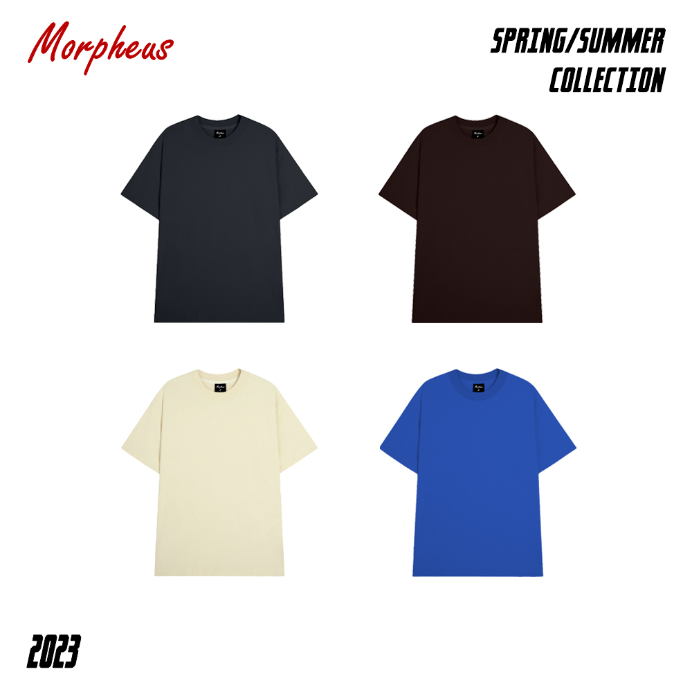 ÁO THUN/T-SHIRT Trơn Nam Nữ Tay Lỡ Oversize form rộng 5 màu Signature Tee All Over - Tee phông trơn