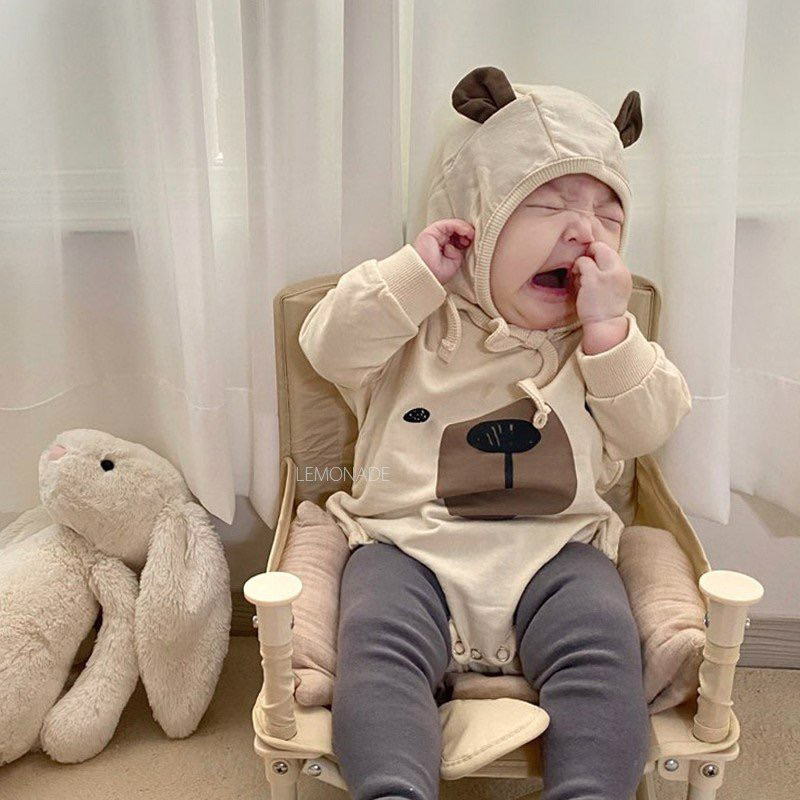 áo style Hodie liền quần kèm mũ cho bé a