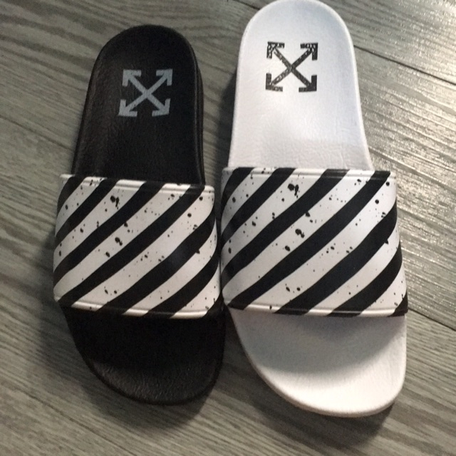 Dép Nam Nữ Quai Ngang OFF WHITE Thương trang Unisex Siêu nét - Thời thượng Bền - tuandiep68