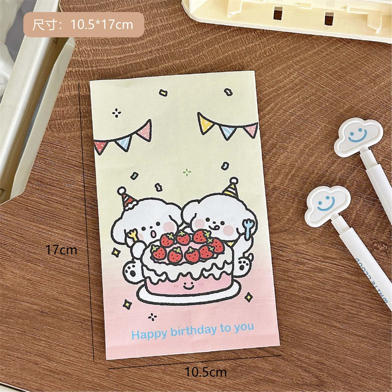 TÚI GÓI HÀNG TÚI GIẤY GÓI HÀNG PHONG CÁCH HÀN QUỐC 10.5CM X 17CM