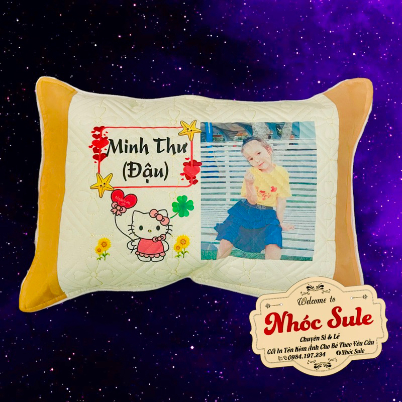 Gối In Hình Theo Yêu Cầu Cho Bé
