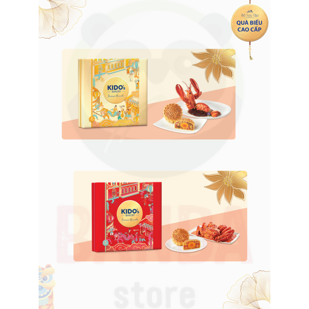 (Từ Nhà Máy) Bánh Trung Thu KIDO 2023 (tiền thân Kinh Đô) -  Bộ Sưu Tập Quà Biếu Cao Cấp SPECIAL (4 