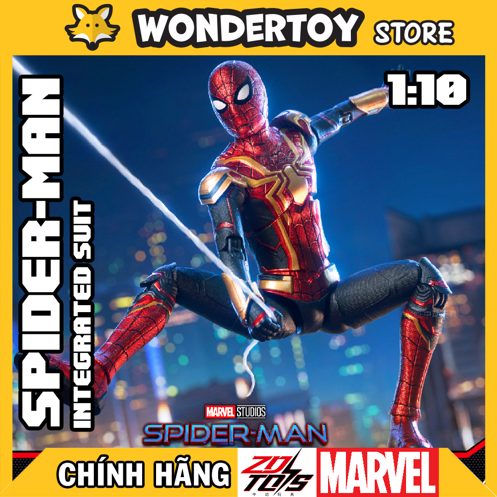 Mô hình ZD Toys Spider Man Integrated Suit Spiderman No Way Home 1/10  - Marvel chính hãng