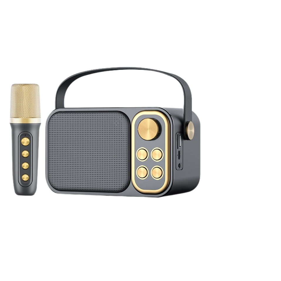 Loa Karaoke Bluetooth YS-103 Kèm 1 Micro Không Dây, Âm Thanh Siêu Hay, Sang Trọng Nhỏ Gọn Tiện Lợi - Leopold