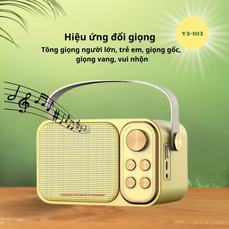 Loa Karaoke Bluetooth YS-103 Kèm 1 Micro Không Dây, Âm Thanh Siêu Hay, Sang Trọng Nhỏ Gọn Tiện Lợi - Leopold | BigBuy360 - bigbuy360.vn