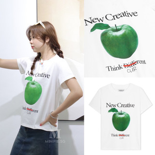 Áo Thun Baby Tee Hình Bánh Mì Chất Cotton Dày White Tee - Minipie