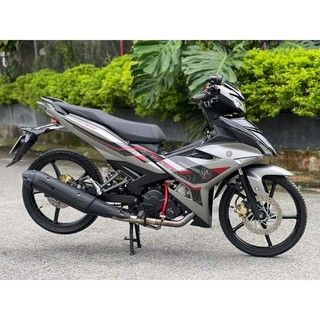 Tem rời ex 150 - mẫu tem 3 lớp chế y15zr bạc nhám đen hot siêu đẹp