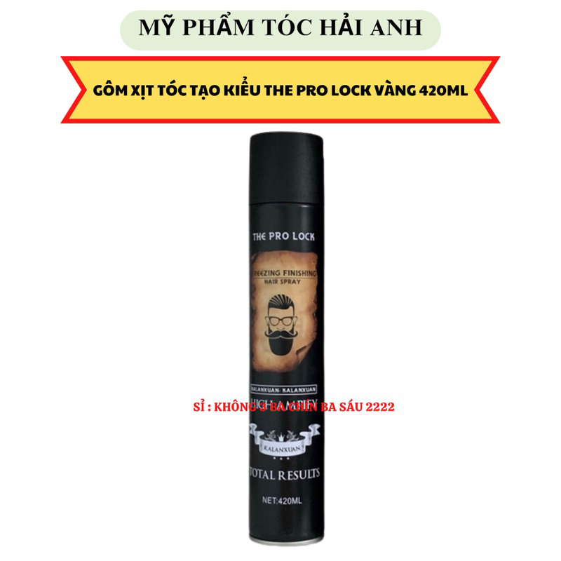 Gôm xịt tóc nam nữ THE PRO LOCK 420ML