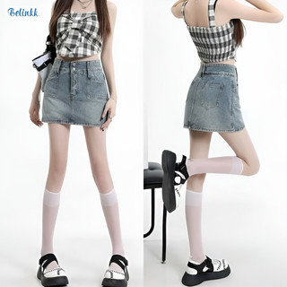 Chân váy ngắn ôm eo chữ V gợi cảm xẻ tà, váy denim phong cách Hotgirl dành cho nữ CV472