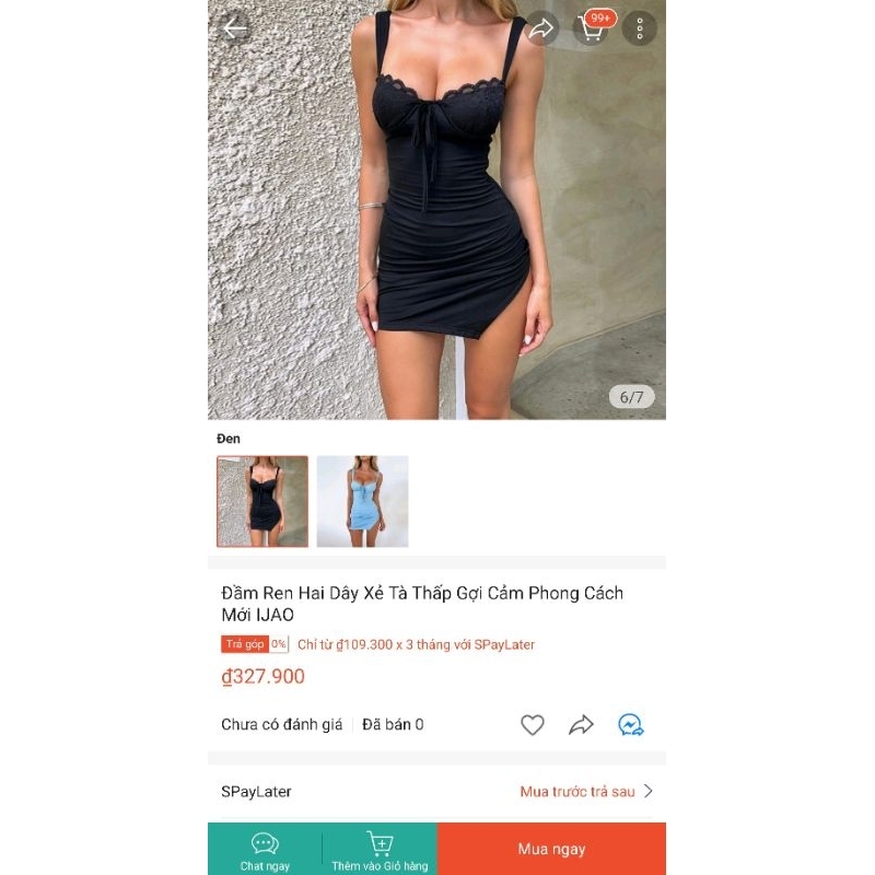 Đầm Hai Dây Dáng Body Quyến Rũ