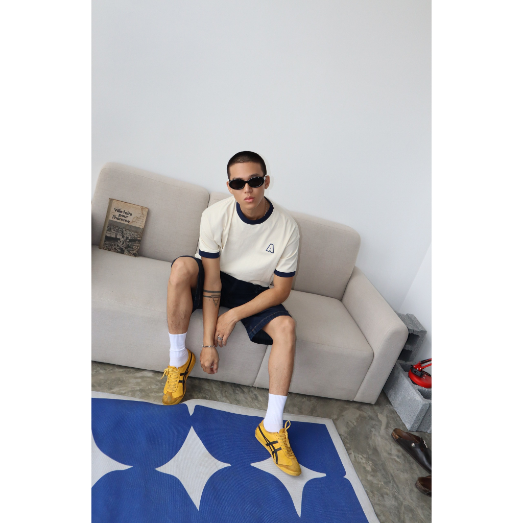 ÁO THUN THE A RINGER CREAM AA STU // AASTU // AASTUDIO