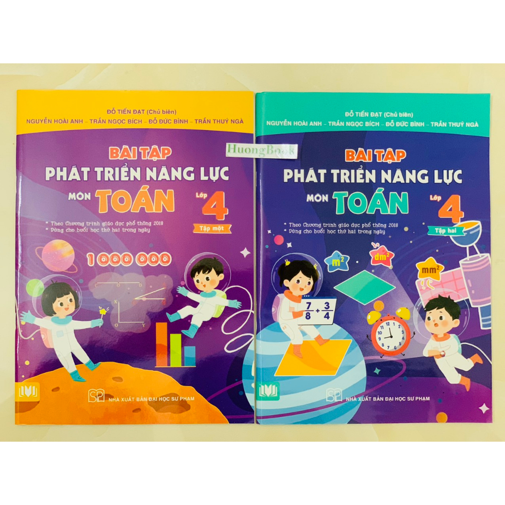 Sách - Combo Bài Tập Phát Triển Năng Lực Môn Toán Lớp 4 Tập 1 + 2 ( Theo chương trình GDPT 2018 ) (cánh diều)