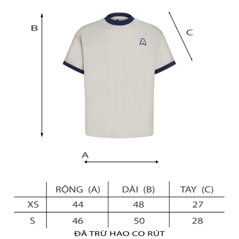 ÁO THUN THE A RINGER CREAM AA STU // AASTU // AASTUDIO