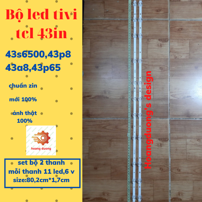 Thanh led tivi tcl 43s6500,43p8,43a8,43p65-dthoangduong.