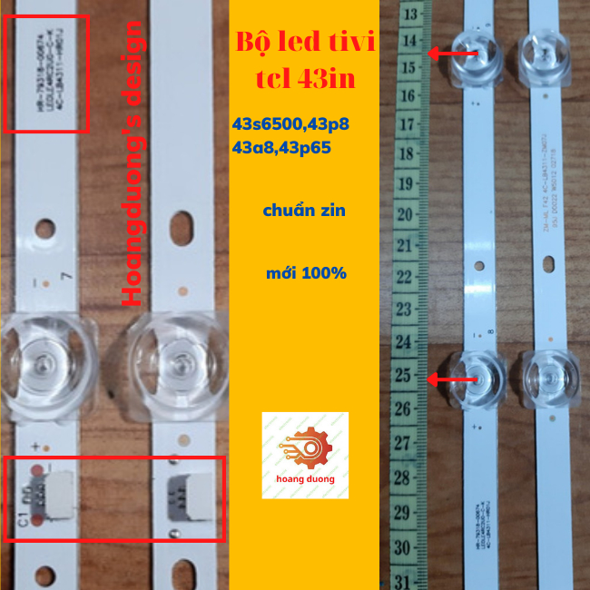Thanh led tivi tcl 43s6500,43p8,43a8,43p65-dthoangduong.