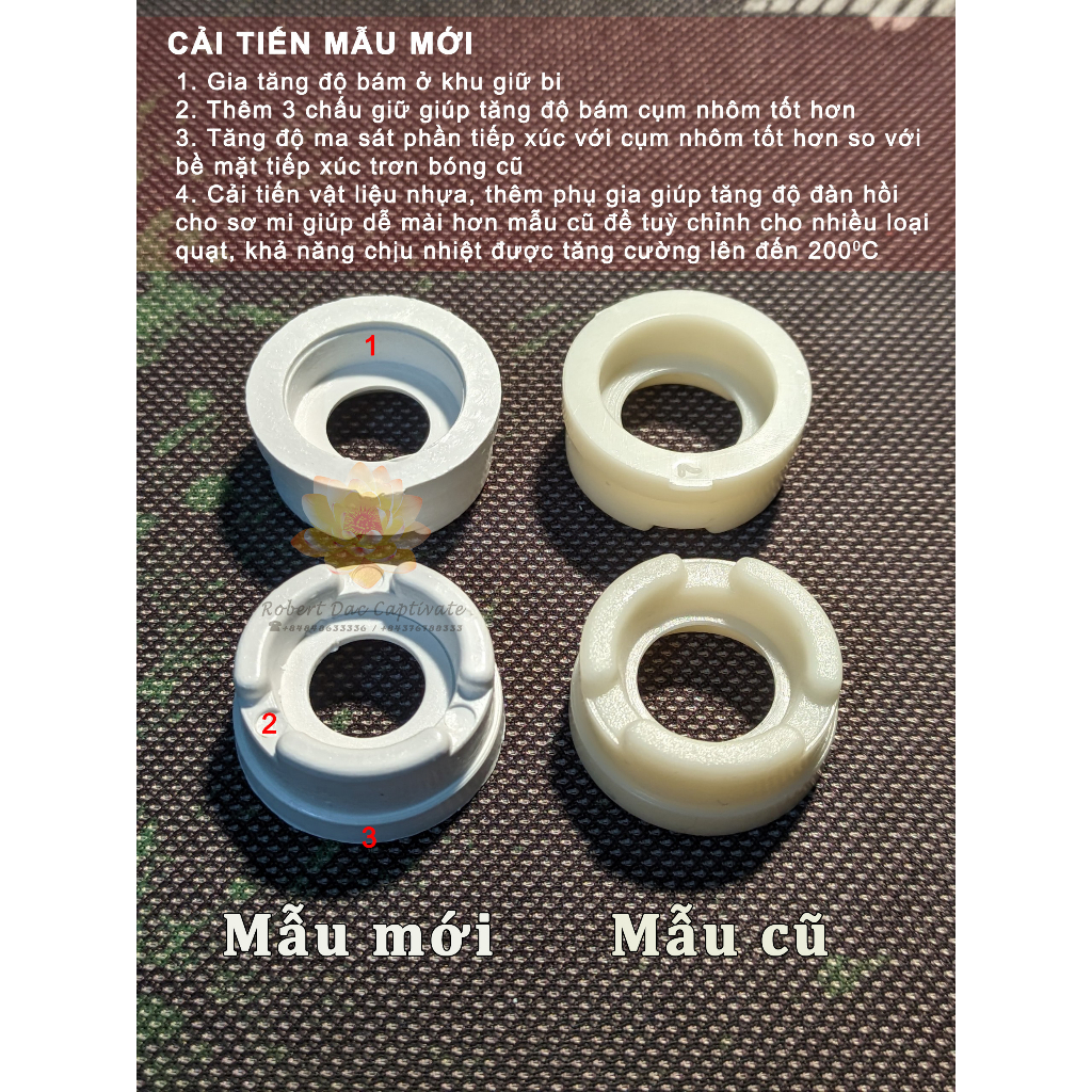 Sơ mi nhựa bi 608, vòng đệm nhựa bi 608