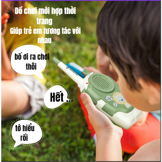 Bộ Đàm Đồ Chơi Cho Bé Combo 2 Cái Đa Chiều 2 Kênh Bé Đàm Thoại