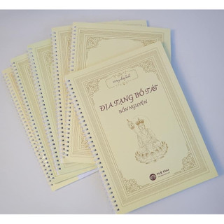 TẶNG BÚT - Sổ tay chép kinh chữ Mờ địa tạng bồ tát bổn nguyện giấy cao cấp mỹ thuật Tuệ Tâm