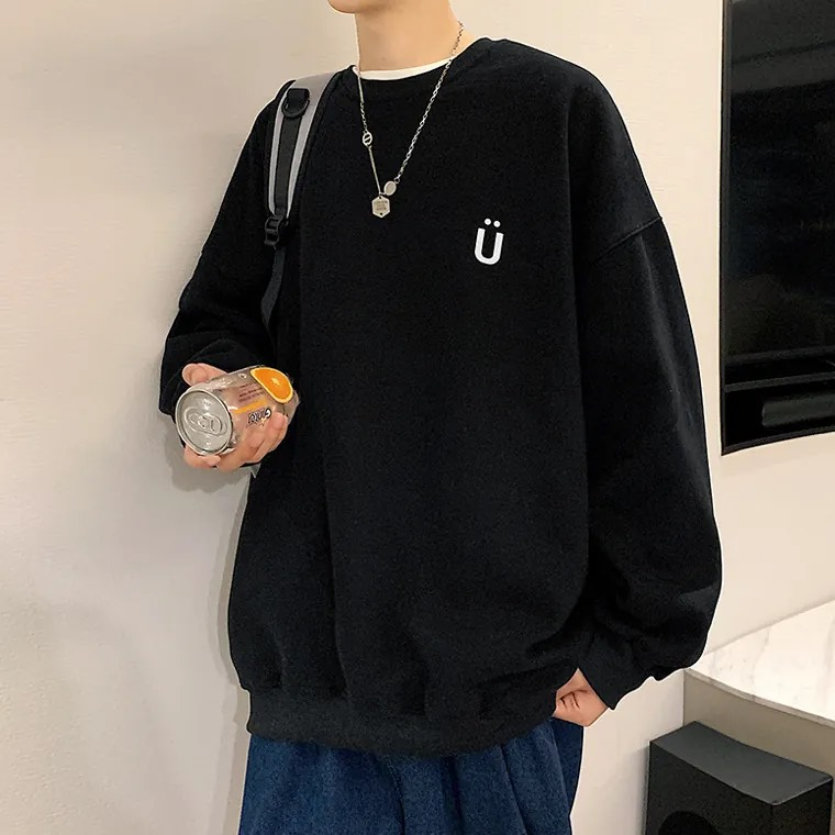 Áo Sweater Local Brand Nỉ Bông Cổ Tròn " U SMILE " Ulzzang Unisex Form Rộng