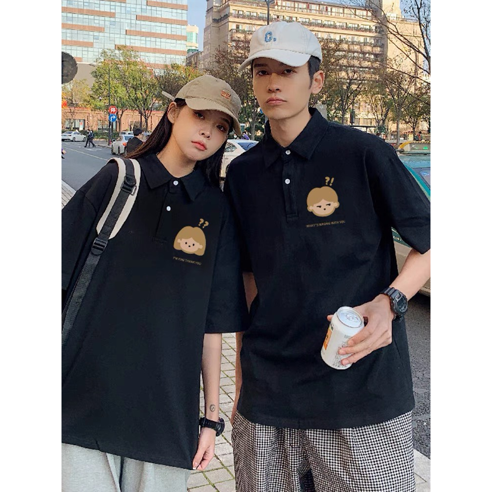 ÁO POLO Local Brand " COUPLE " UNISEX NAM NỮ FORM RỘNG