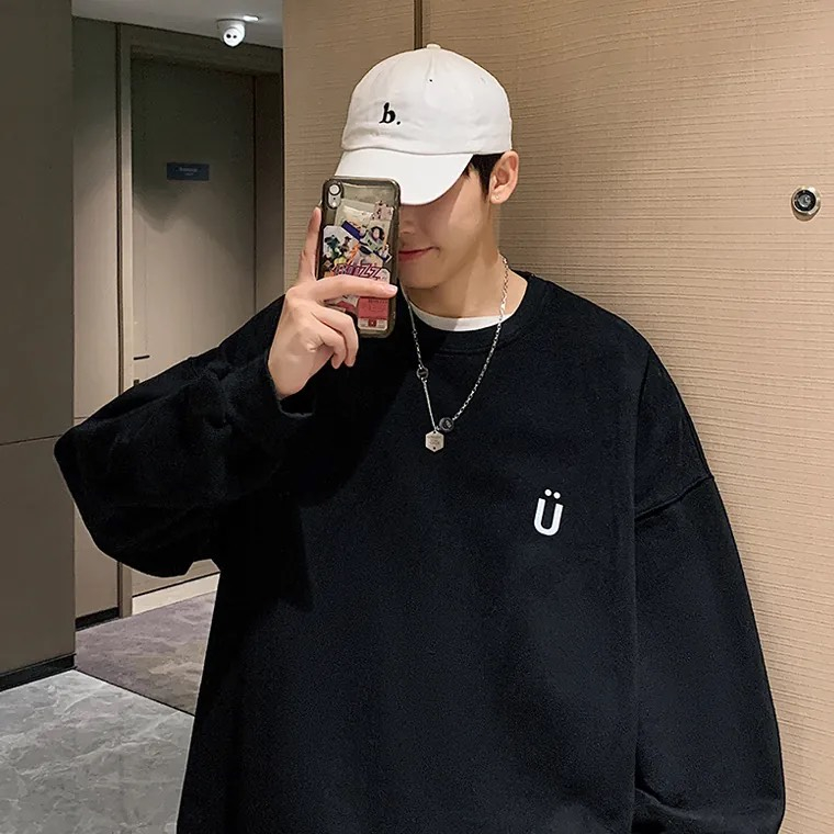 Áo Sweater Local Brand Nỉ Bông Cổ Tròn " U SMILE " Ulzzang Unisex Form Rộng
