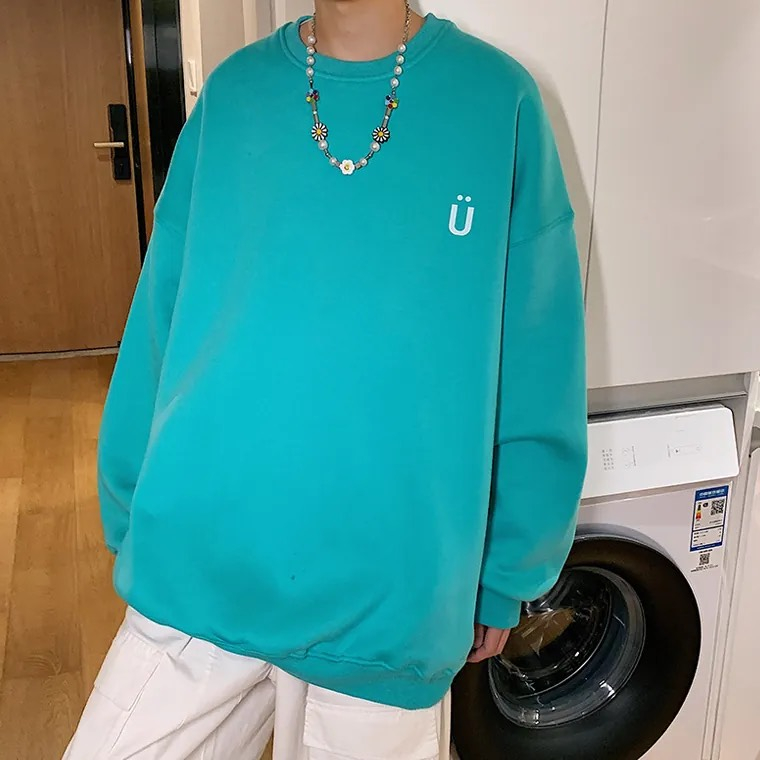 Áo Sweater Local Brand Nỉ Bông Cổ Tròn " U SMILE " Ulzzang Unisex Form Rộng