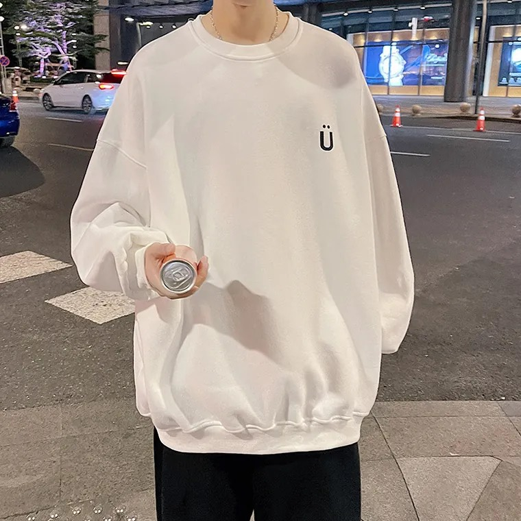 Áo Sweater Local Brand Nỉ Bông Cổ Tròn " U SMILE " Ulzzang Unisex Form Rộng