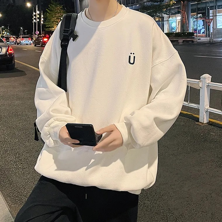 Áo Sweater Local Brand Nỉ Bông Cổ Tròn " U SMILE " Ulzzang Unisex Form Rộng