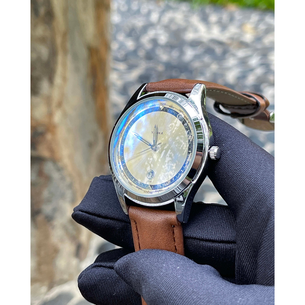 Đồng hồ nam Dây Kim Loại và Dây Da Y516 cao cấp kính ánh sáng xanh