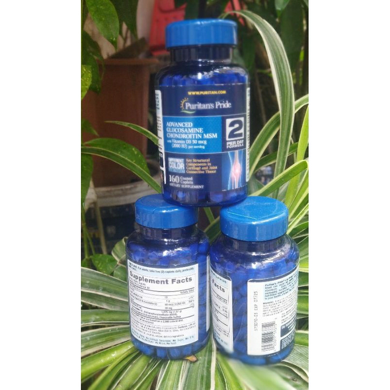 Viên uống hỗ trợ xương khớp, sụn Glucosamine, Chondroitin & MSM và vitamin D3 160 viên