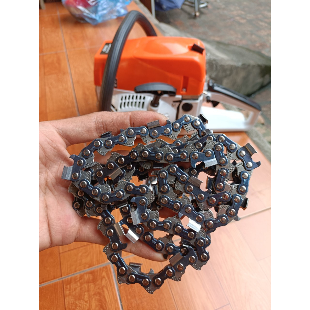 Xích dùng cho máy cưa xích chạy xăng 34 mắt bản to loại tốt