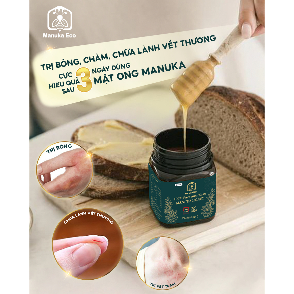 Mật Ong Manuka MGO 30+/ 1000gram - nguyên chất hoàn toàn tự nhiên, nhập khẩu chính hãng từ Úc