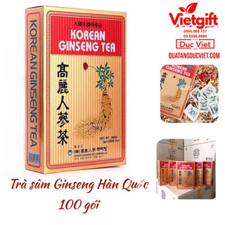 Trà sâm hàn quốc korean ginseng tea - hộp 100 gói