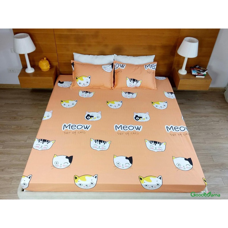 Ga chống thấm cotton Goodmama chính hãng (không gồm áo gối) 1m6x2mx10cm/20cm và 1m8x2mx10cm