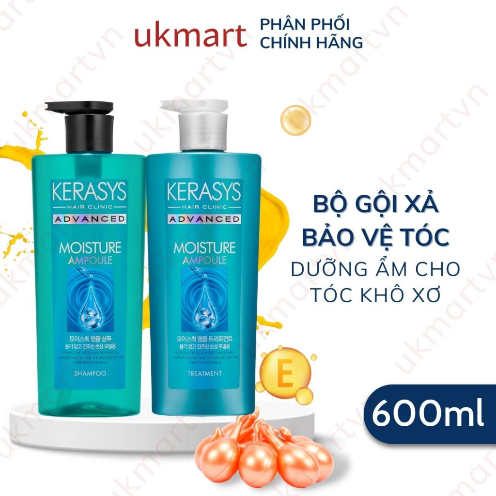 Bộ Dầu Gội Và Dầu Xả Kerasys Advanced Chăm Sóc Tóc Chắc Khỏe, Cải Thiện Tóc Cho Người Dùng