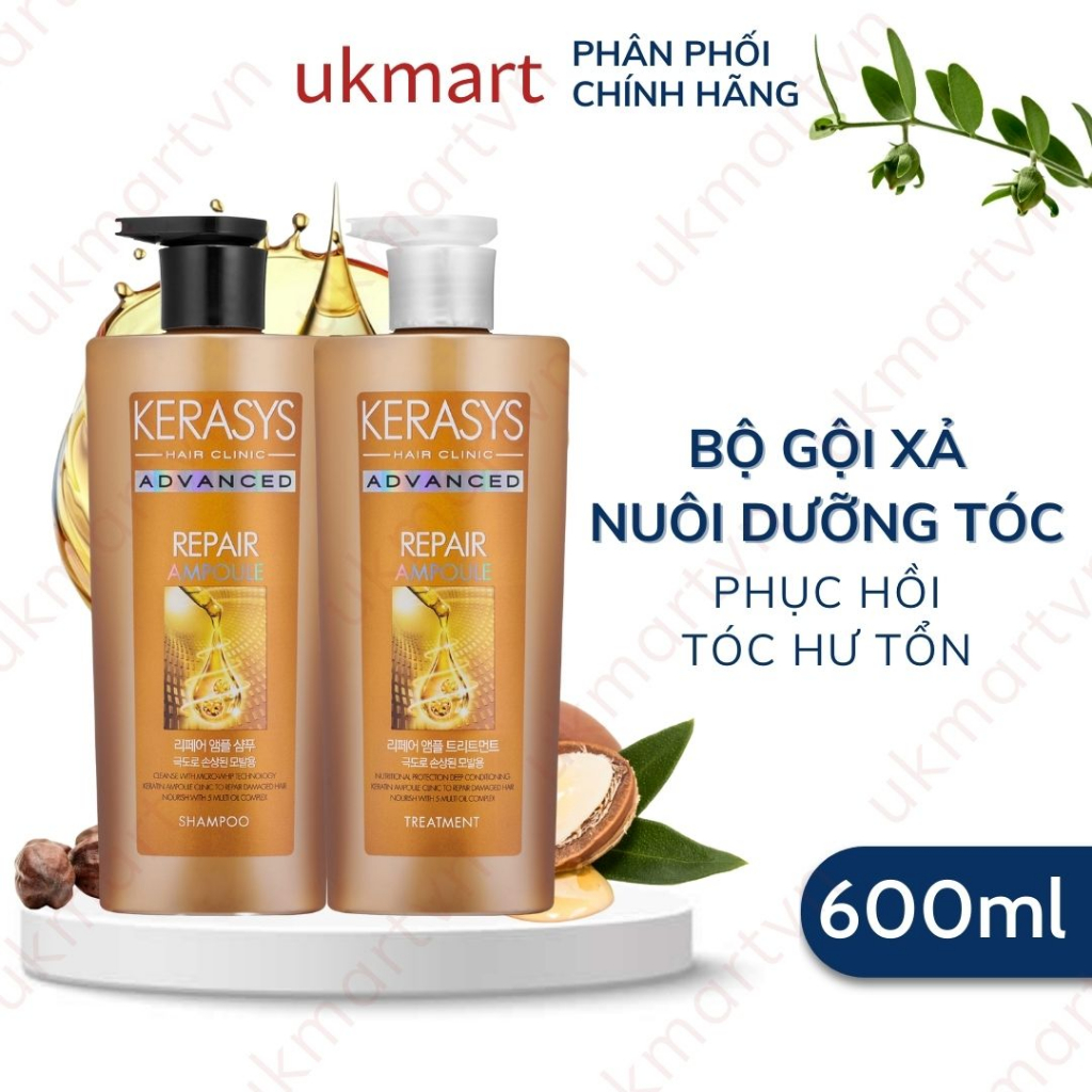 Bộ Dầu Gội Và Dầu Xả Kerasys Advanced Chăm Sóc Tóc Chắc Khỏe, Cải Thiện Tóc Cho Người Dùng