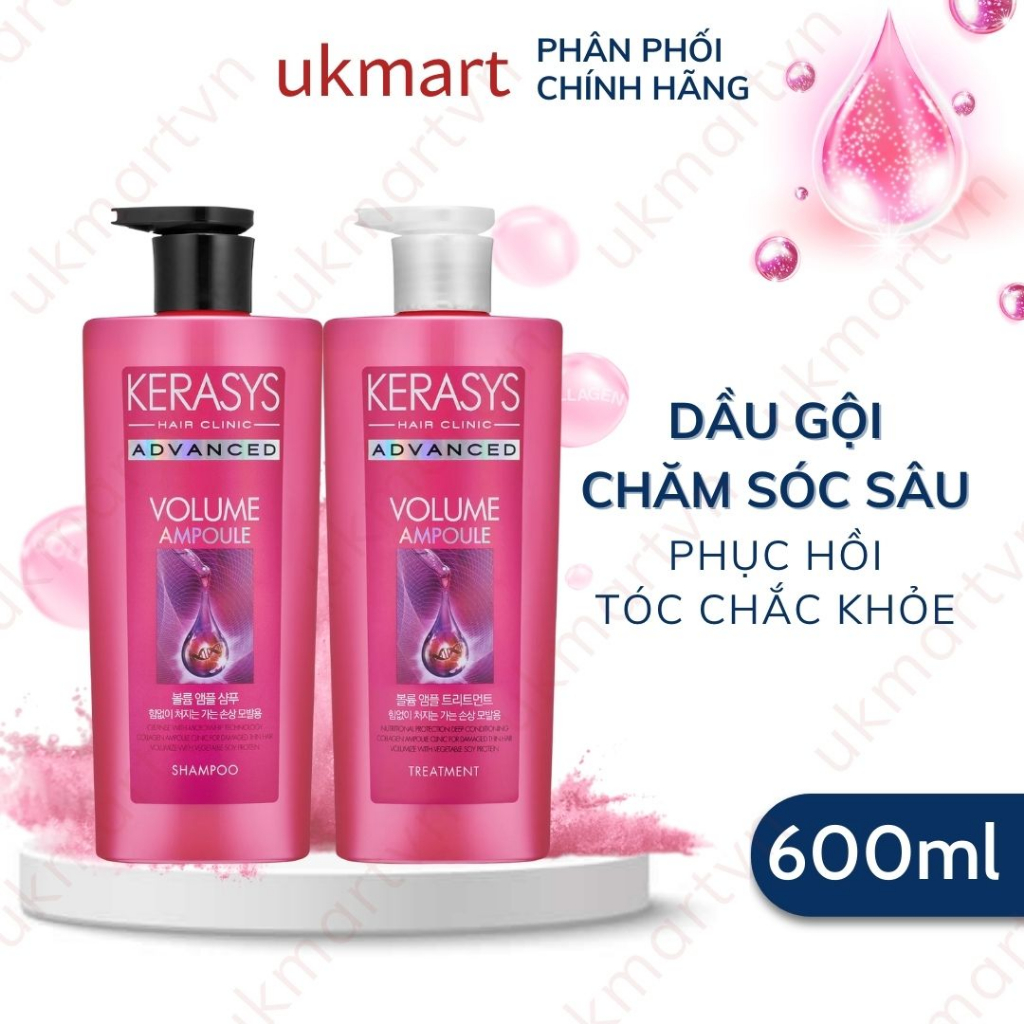 Bộ Dầu Gội Và Dầu Xả Kerasys Advanced Chăm Sóc Tóc Chắc Khỏe, Cải Thiện Tóc Cho Người Dùng