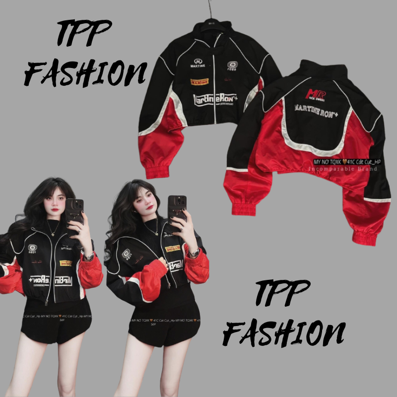 Áo Khoác Dù 2 Lớp Nam Nữ FORM CROPTOP Trẻ Trung Cá Tình TPP FASHION