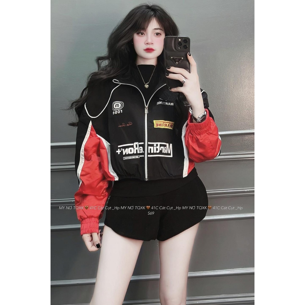 Áo Khoác Dù 2 Lớp Nam Nữ FORM CROPTOP Trẻ Trung Cá Tình TPP FASHION