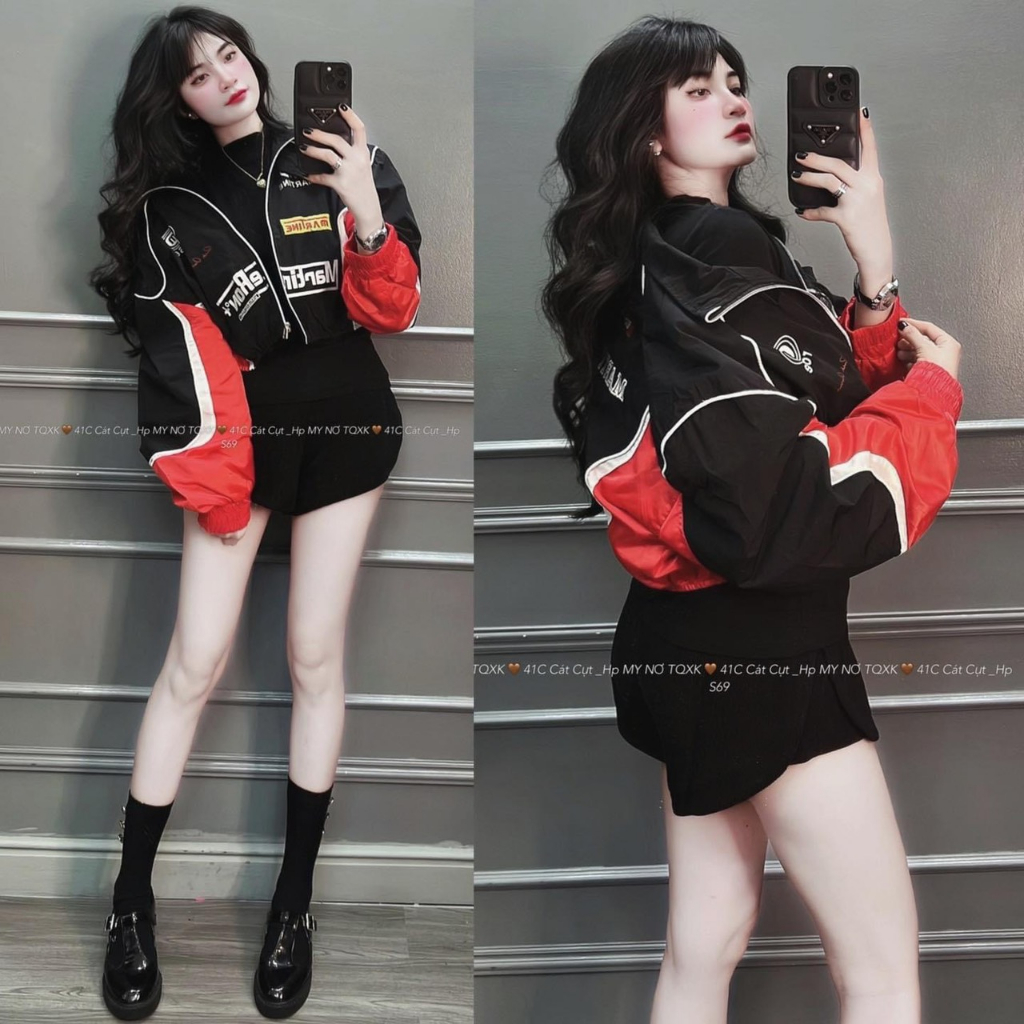 Áo Khoác Dù 2 Lớp Nam Nữ FORM CROPTOP Trẻ Trung Cá Tình TPP FASHION