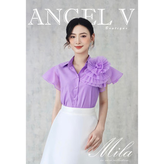 Set áo hoa dập ly 3d cao cấp - angel v