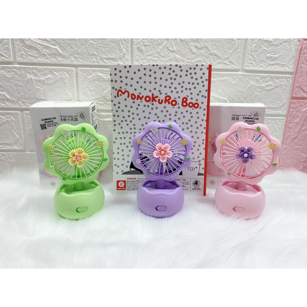 ✨ Quạt mini để bàn hình Hoa 🌺 Xinh Xắn - Giá 💰:  49k / Chiếc